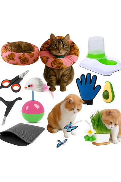 yalıpet Kedi Bakım Ve Oyun Seti 10parça