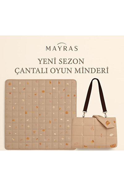 Mayras Cotton Baby %100 Pamuklu Bebek/Çocuk Kare Çanta Taşımalı,Minimal Çocuk...