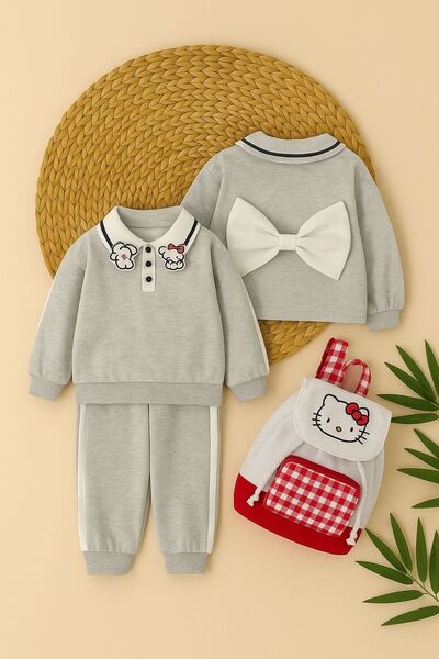KOKOŞ BEBEK Cute Girl's 3-Piece Combination