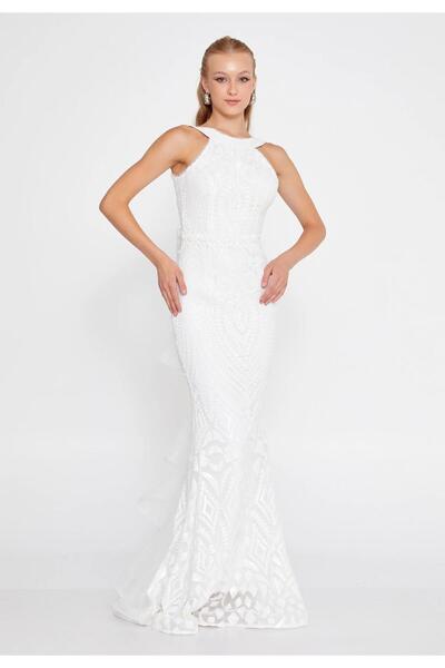 MAXXE 5860PAY PAYETLİ ABİYE ELBİSE