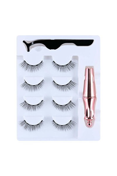 Oranjollie Magnetic eyelashes 4/set 033 - multicolor, Not dangerous