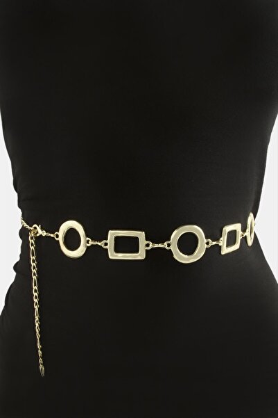 nolva Square Ring Metal Chain Belt