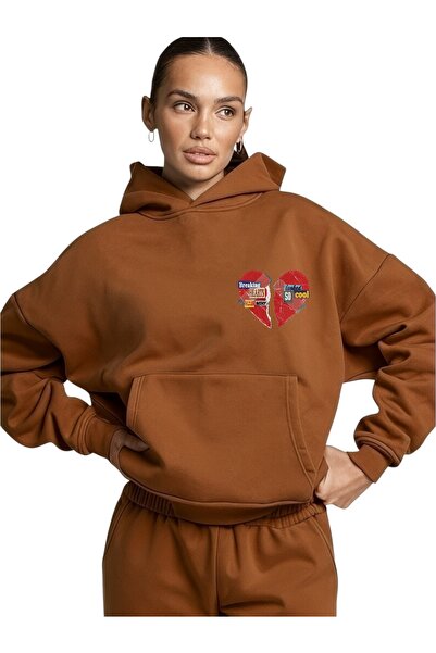 ArtYus Φούτερ Unisex Who Cares Πολύχρωμο Προσαρμοσμένο με τύπωμα Βαμβακερό ov...