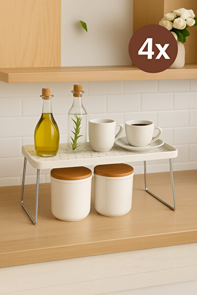 Nesto Home Набір з 4-х складаних полиць для стільниці та шафи