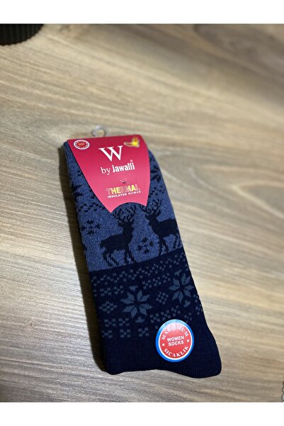BY JAWALLİ SOCKS Дамски термо чорапи с коледни мотиви