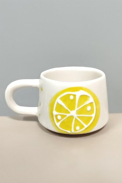 nolva Lemon Patterned Ceramic Mug