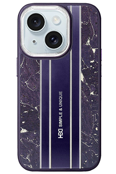 Fuchsia iPhone 15 Case Hbc-188 Astra Cover - Deep Purple