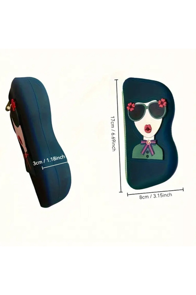 glasses accessory Lumaks Silicone Glasses Case Cartoon Silicone Glasses Container