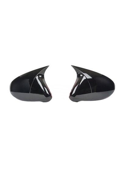 LinePartsBim Set Capace Oglinzi M Style Batman Volkswagen VW Passat CC, Negru Lucios