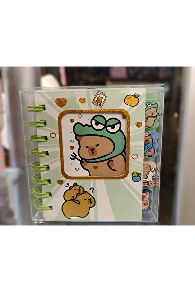 ada çanta kırtasiye Capybara Spiral Notebook with Bookmark (14Cm*10Cm) Ad66245