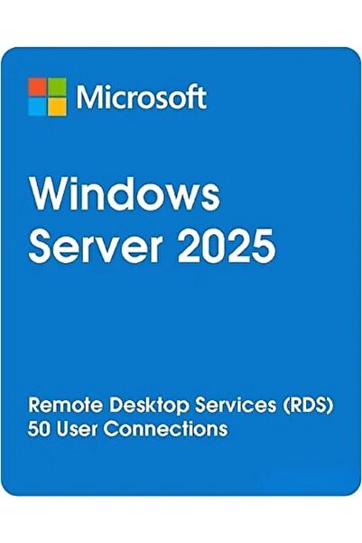 MICROSOFT Windows Server 2025 RDS CAL 50 Kullanıcı Dijital Lisans - Hızlı ve Güvenilir Teslimat