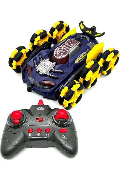 Generic MZtoyz - Cool Light Water Spray 2.4GHz Six-Wheel Car 360 Flip RC Vehicle Toys Stunt Drift Deformatio