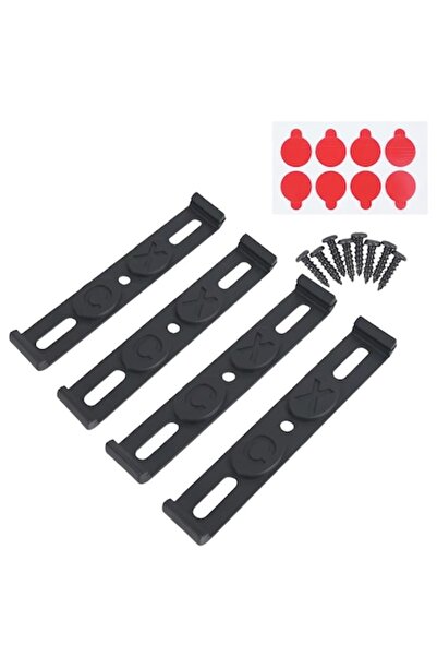 LinePartsBim Set 4 Suporti Numere Ultra SLIM pentru Placute Numar Inmatriculare Auto, Suruburi Incluse