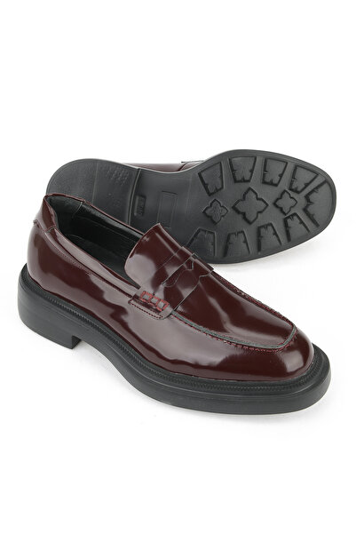 Ziya , Men's Genuine Leather Shoes 1531022Z1171M Claret Red