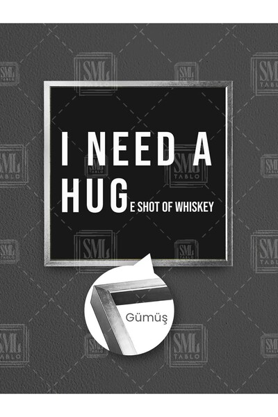 SML TABLO Treba mi velika porcija viskija, humoristična dekoracija za bar, uo...