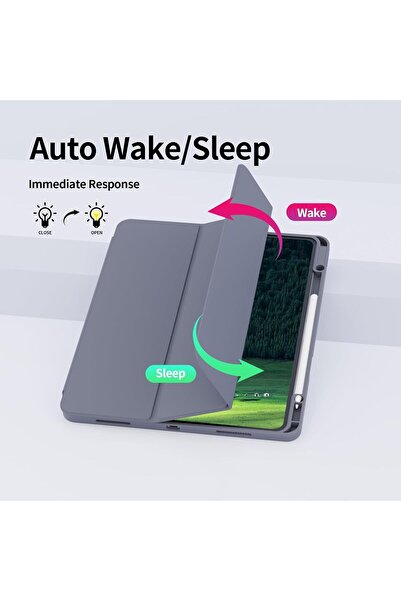 HYX حافظة KVTVOU لجهاز iPad Pro مقاس 13 بوصة 2024 (M4، الجيل السابع) مع حامل قلم رصاص وغطاء خلفي ناعم من مادة TPU و