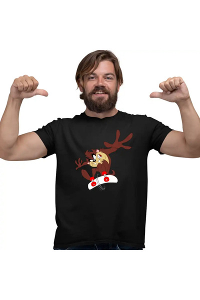 OEM Tricou Barbati Taz Skateboard Diavol Tasmanian