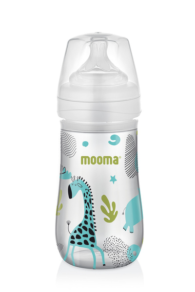 MOOMA Neeko Antikolik PP Animals Desenli Biberon 250 ML 18+ Ay Hızlı Akış