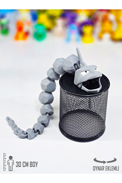 Suelo Butik DEV BOY! Pokemon Onix Figürü Tüm Eklemleri Hareketli Pokemon Kara...