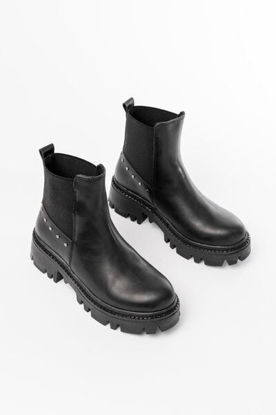 Budi Efe 868-2005 Black Elastic Daily Women's Boots