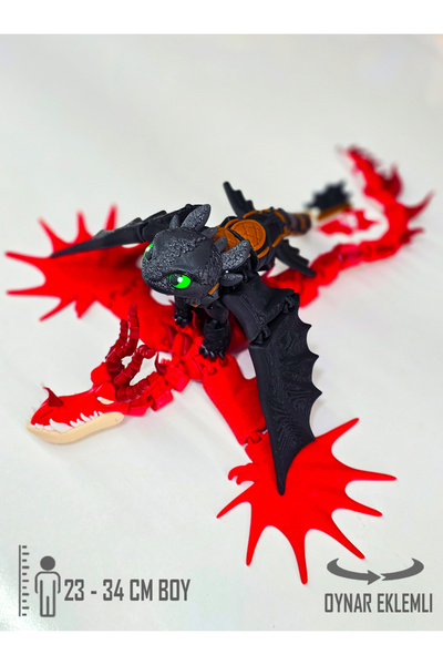 Suelo Butik Premium 2'li Ejderhanı Nasıl Eğitirsin Dişsiz ve Hookfang Figür S...