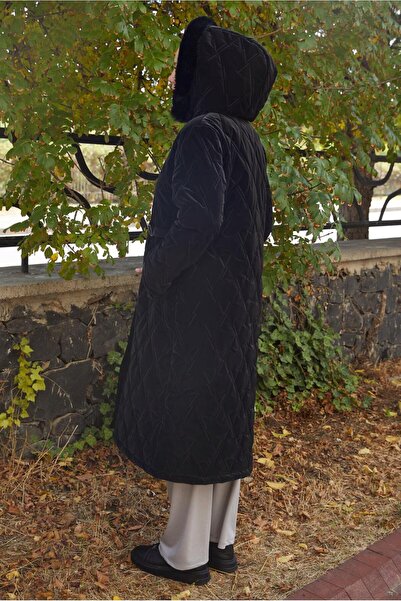 TRENDTESETTÜR Women's Black Puffer Coat t 0407