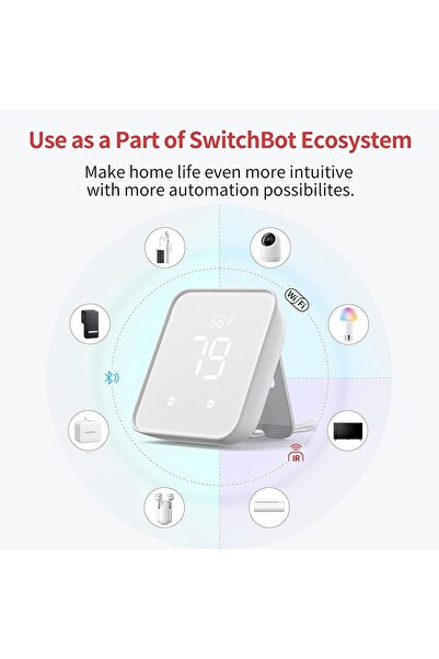 Generic 4-in-1 Smart Home Hub (2nd Gen) | Matter, Temp/Humidity Sensor, Voice Control