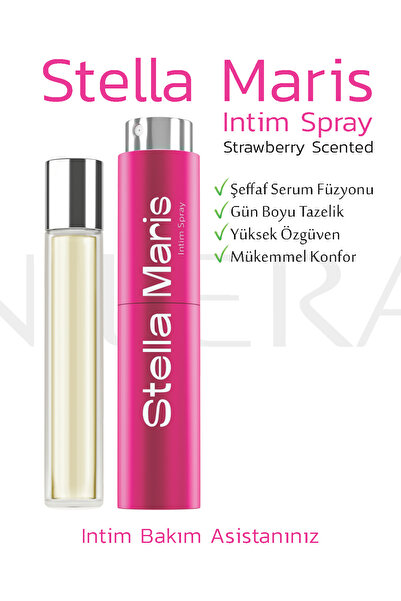 Nilera Stella Maris İntim Bakım Spreyi (Frambuazlı) Serum + Yedek Dolum Şişesi
