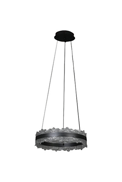 HAMER Modern black chandelier, 40 cm, 3 light settings, 55 watts
