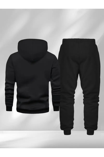 ibibik moda "I'M FINE" Yazılı Gotik Erkek Hoodie Takımı