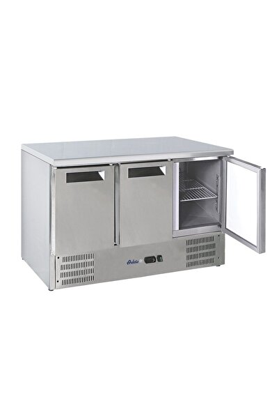 HENDI Masă frigorifică 368L, oțel inoxidabil, 3 uși, 4kW, 2/8°C