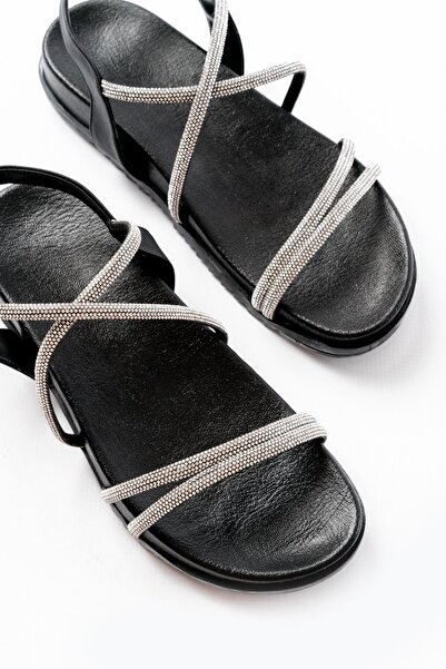Budi 1001-1105 Black Silver Stone Daily Women's Sandals