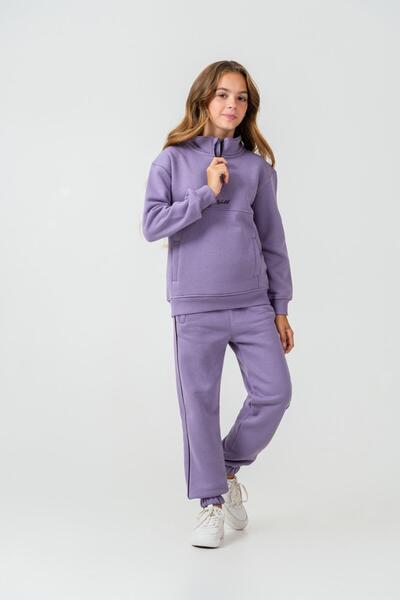 Mışıl Kids طقم ملابس رياضية علوية وسفلية مطرزة من نيو وورلد للفتيات