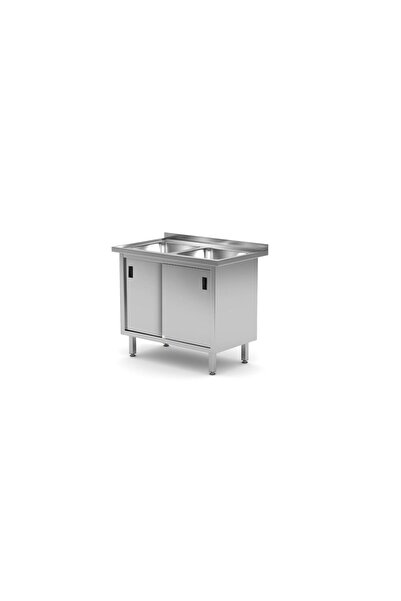 HENDI Chiuvetă dublă cu dulap închis, Hendi, Profi Line