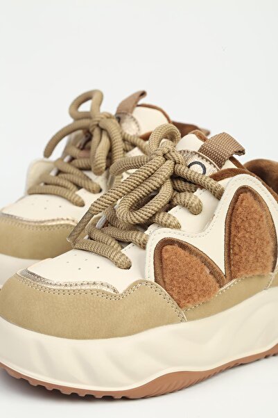 Benetton Beige Children's Sports Shoes Imported Bni-12056