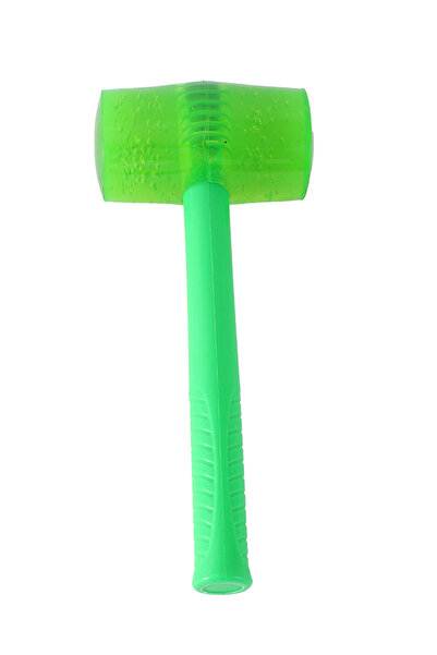 Lawazim مطرقة مطاطية - 700 جرام - مطرقة بمقبض بلاستيكي أخضر غير قابلة للتلف ل...