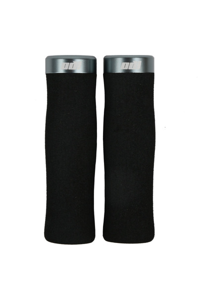 Choice مقبض مقود دراجة جبلية ODI بحلقة سوداء ورمادية مقبض إسفنجي للدراجات الجبلية مقاس 2.2 سم C