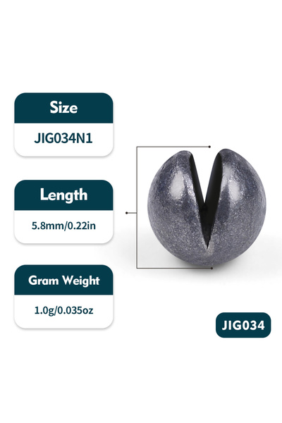 Choice N1 50 قطعة 50 قطعة/صندوق رصاص العض ملحقات معدات الصيد 0.5 جرام - 5 جرا...