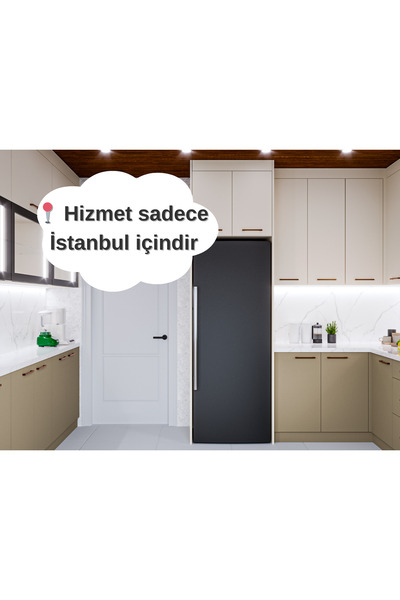 SadeceInterior MUTFAK DOLABI EN EKONOMİK FİYAT Ölçüye Özel (Alt: 400 cm + Üst...