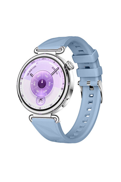 Sneezy Huawei Watch GT6 41mm İle Uyumlu Prism Metal Tokalı Soft Yumuşak Silik...