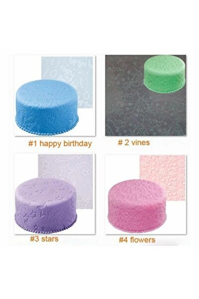 Perfect Home Silicone Marzipan Texture Sheet 50x50 cm, Easy to Use