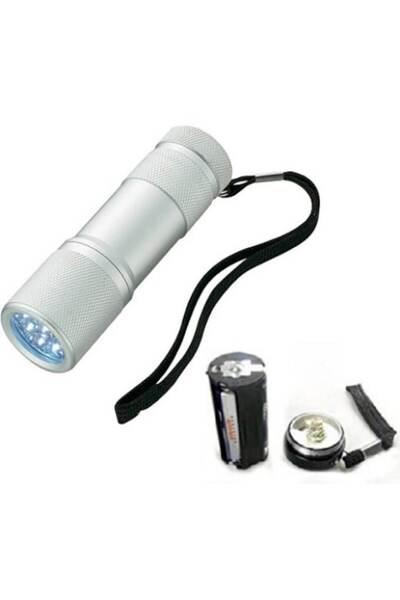 ESPERANZA Lanternă din aluminiu cu 9 LED-uri super luminoase