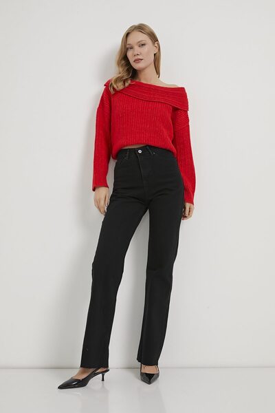 Arma Life بنطلون نسائي من الدنيم بقصة مستقيمة وساق مقطوعة من أرملايف 9877