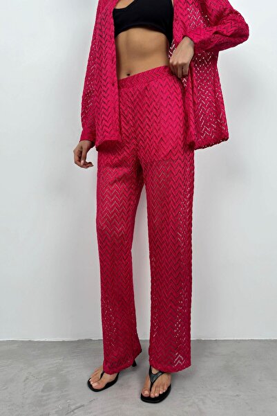 Maxi modena Brode Fuchsia Shirt and Pants Set - m
