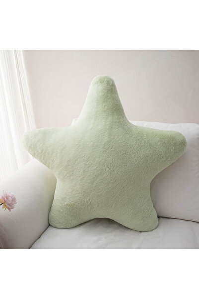 Choice وسادة على شكل نجمة خضراء وسادة نجمة مزخرفة للسرير وسادة ناعمة من القطي...