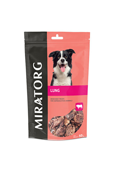 Miratorg مكافآت الكلاب من رئتي لحم البقر المجففة 50 جرام