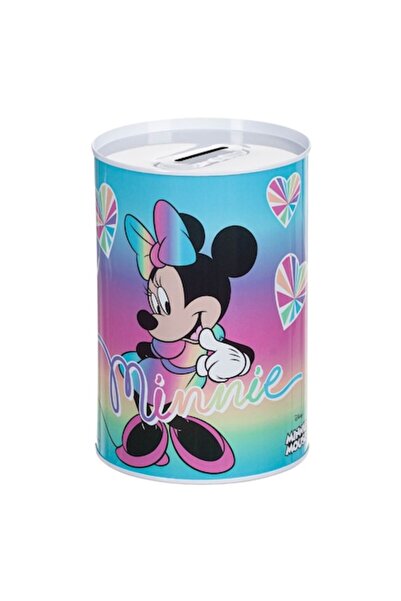 SHOPIENS Μεταλλικός Κουμπαράς Disney Minnie, Πολύχρωμος, 10x15εκ.