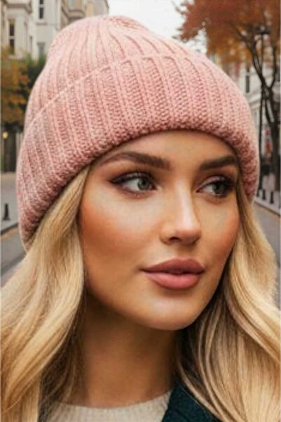 Mood Agenda Women's Soft Textured Thick Ribbed Soft Wool Beret