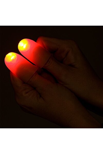 SHOPIENS Set Inele cu LED, Farse, 2 Bucati, Lumini Intense, Unisex, Plastic