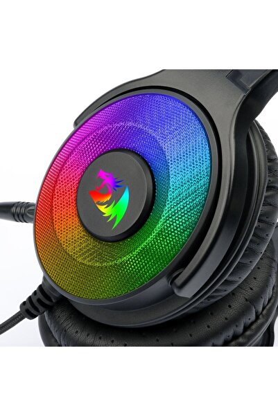 REDRAGON Pandora black gaming headset with RGB lighting, 7.1 virtualization
